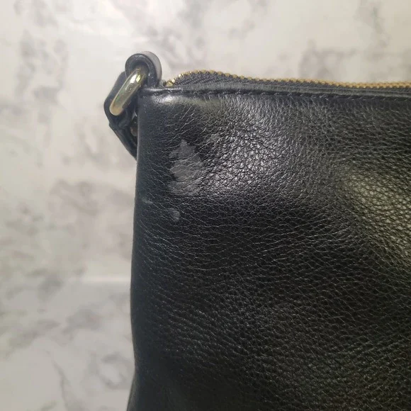 Michael Kors Cross Body Bag Purse Black Logo Zippered Pockets‎ Studded - Picture 6 of 14